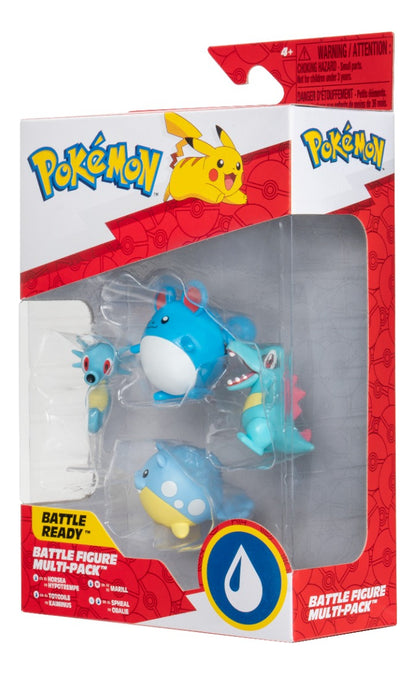 Pack 4 Figuras Battle Wave1 Pokemon