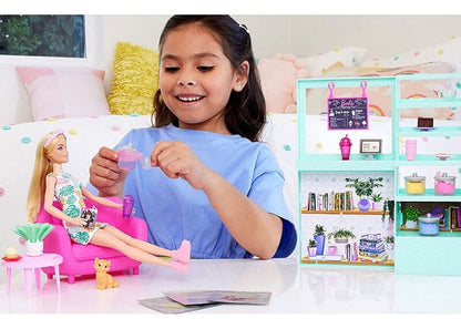 Barbie Cute N Cozy Cafe Mas De 22 Accesorios Hkt94 Mattel