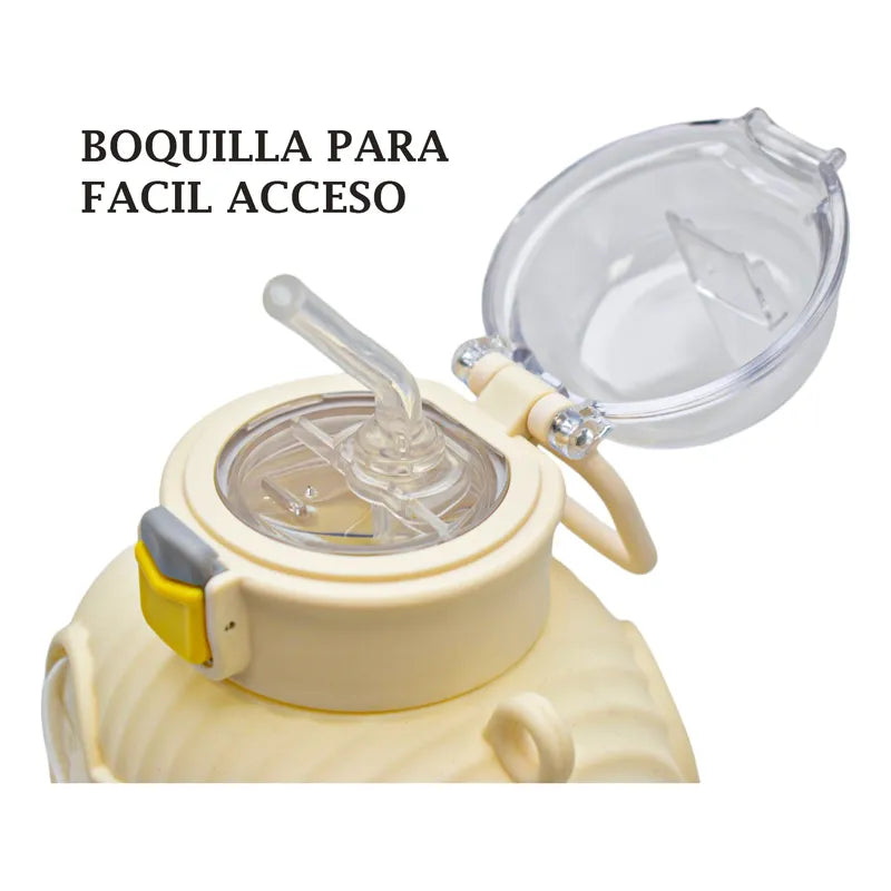 Botella Con Cara De Osito Con Asa 850ml Sm24coh238