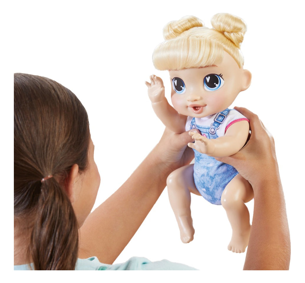 Baby Alive Muñeca Electrónica Harper Hugs de Pelo Rubio +3 años