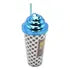 Vaso Plastico Metalizado Con Popote Pack 4pz #3 Sm22hat292