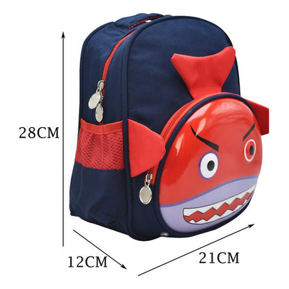 Mochila Tiburon Mini Backpack 3d Azul Ll23kbm017