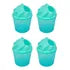 Botecito Basura Miniatura Helado Azul Tapa Pack 4 Pz Best