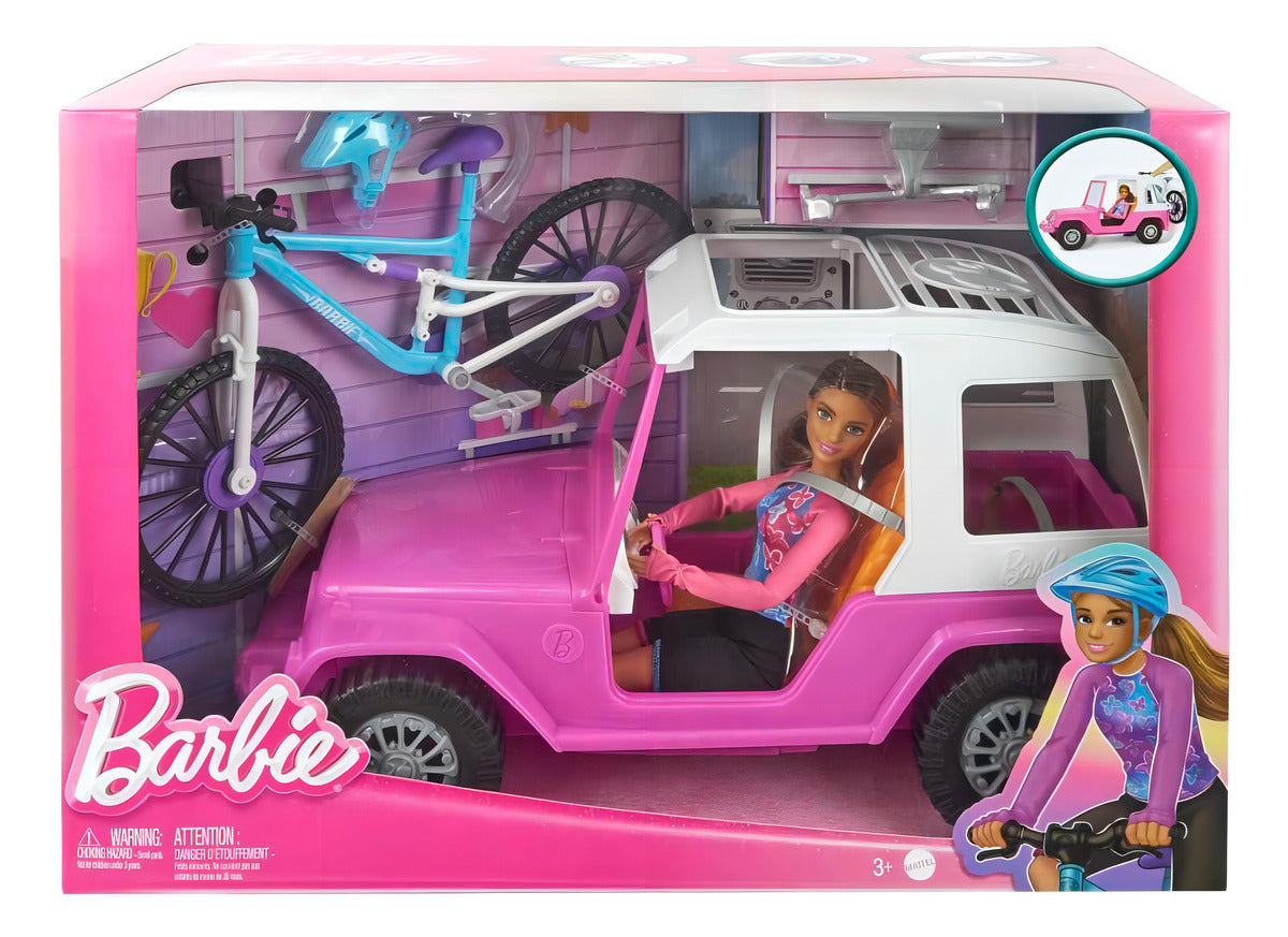 Barbie Set de Juego Muñeca con Bicicleta de Montaña