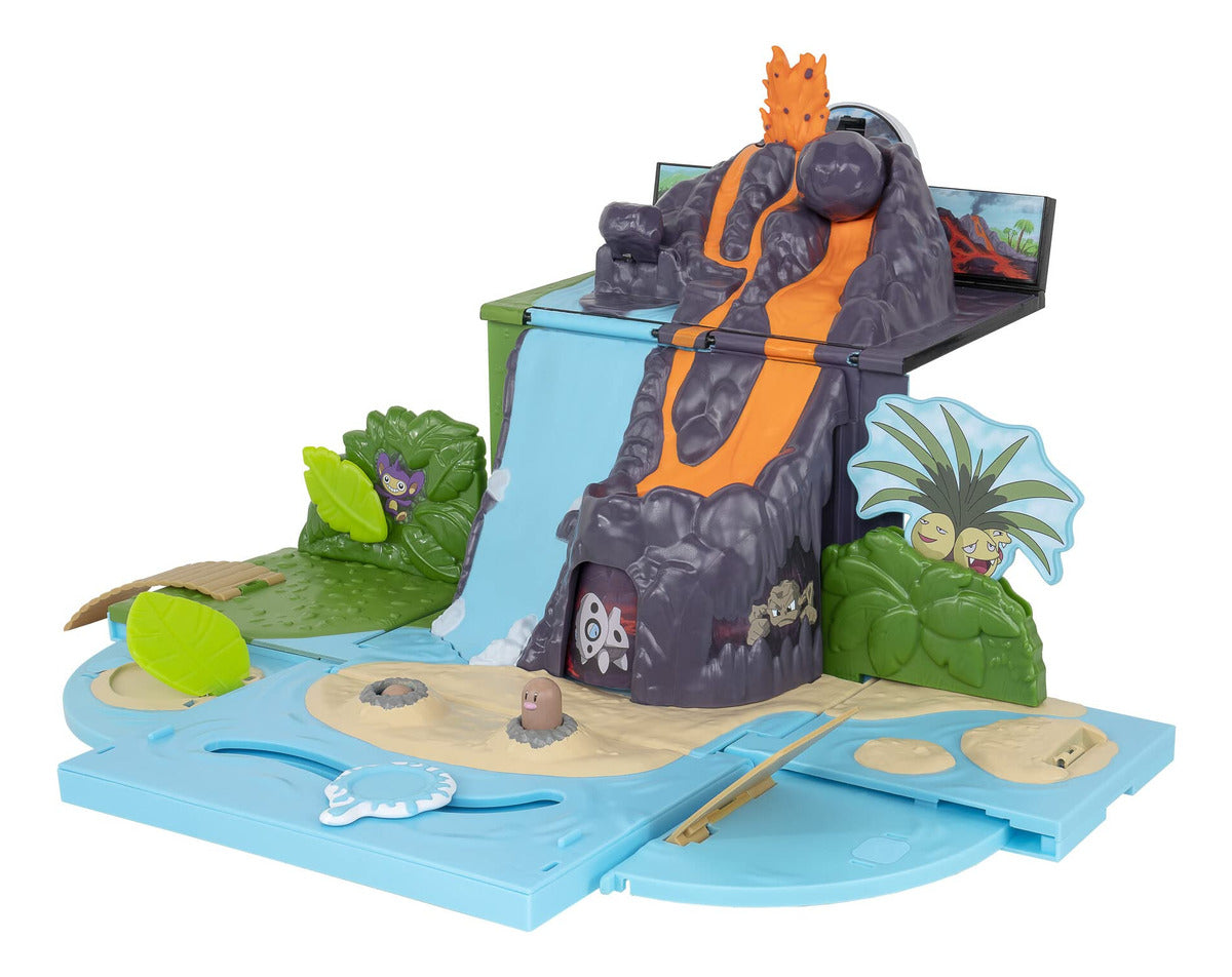 Set De Juego Playset Pokémon Carry Go Con Funda Volcano