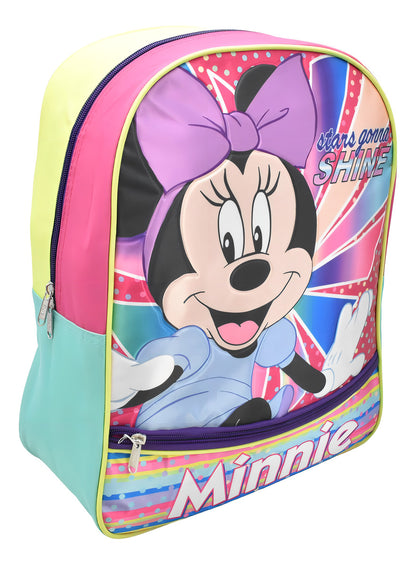 Mochila Minnie Mouse Stars Gonna Shine Estampado Rosa 159071 Primaria Ruz Diseño De La Tela Relieve
