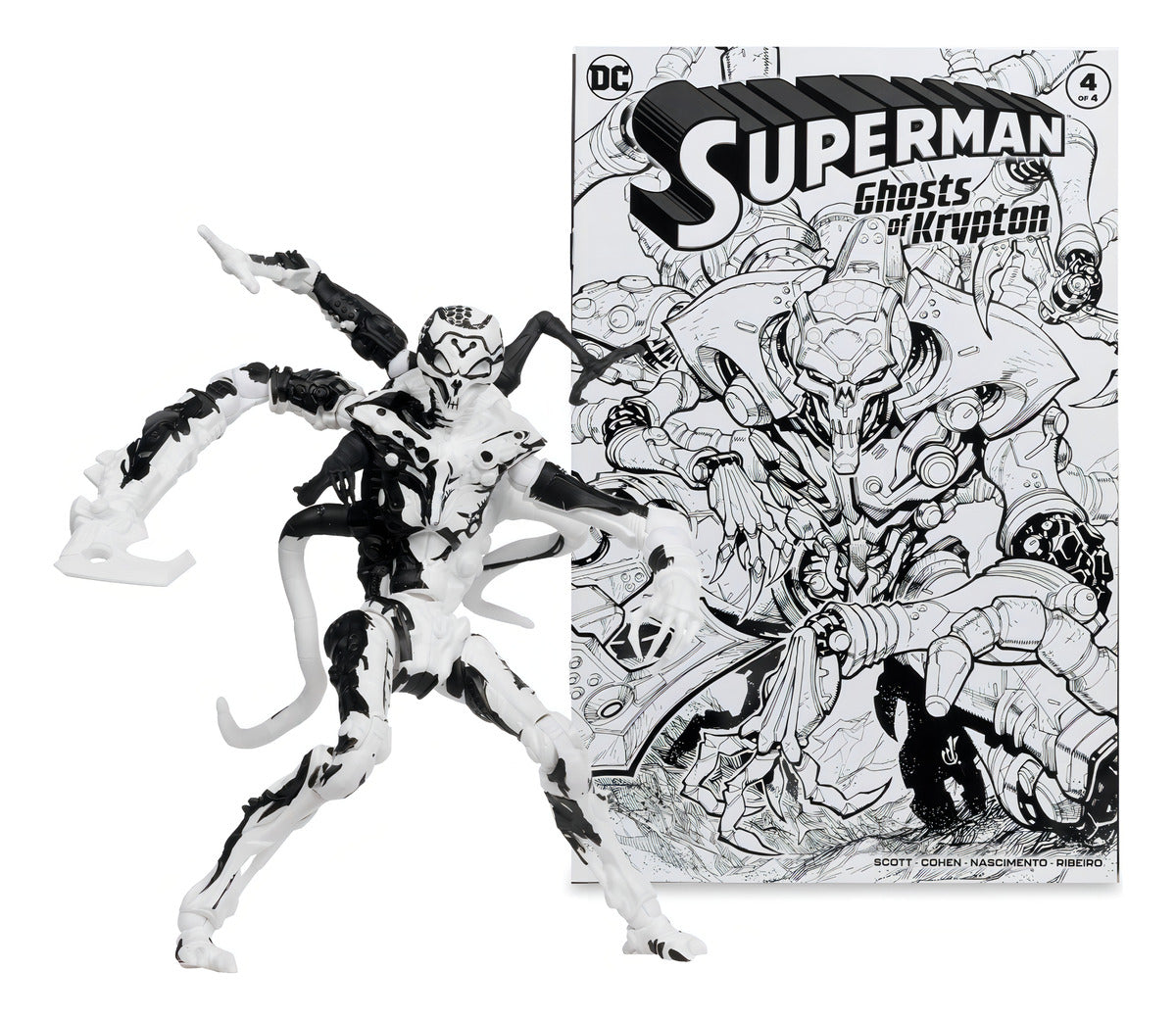 Pack x4 Figuras de Acción 7" Superman Series Gold Label Mcfarlane