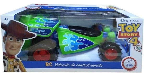 Coche Toy Story4 Radio Control 24cm Bateria Color Verde