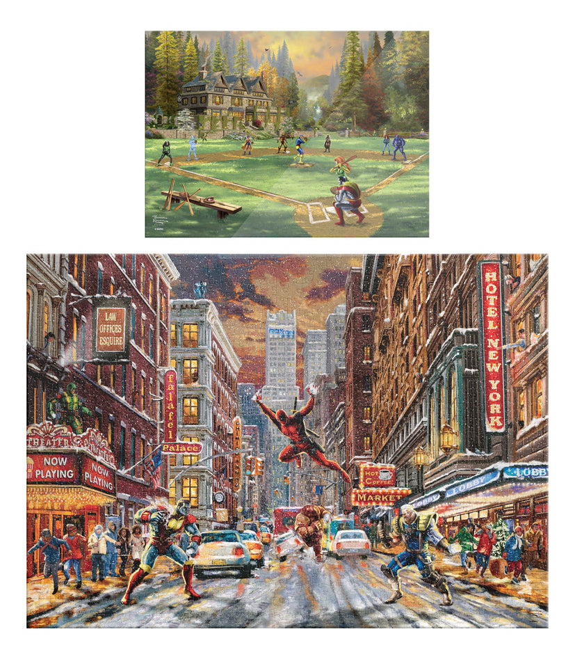 Rompecabezas Premium Deadpool ,Thomas Kinkade 1000 Piezas