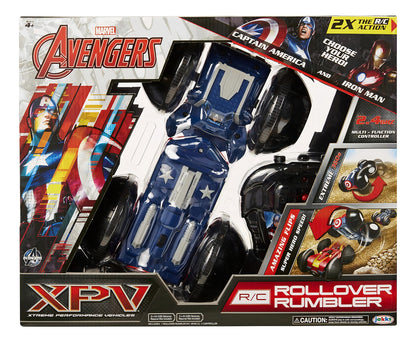 Avengers Rollover Rumbler Radio Control 2 Vistas Jakks Color Azul/rojo