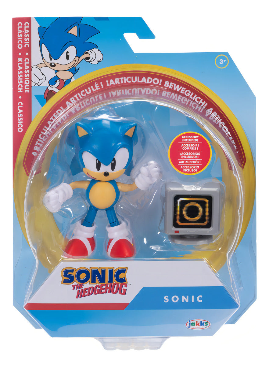 Figura Articulada Classic Sonic 4 Con Ring Item Box