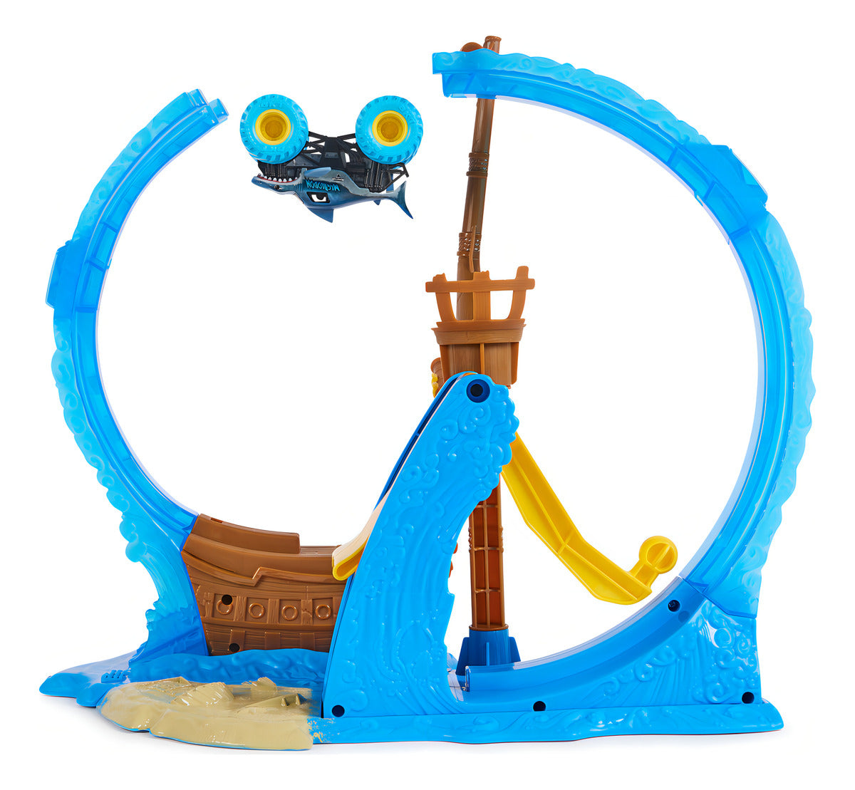 Monster Jam 6070018 Set Megalodon Loop of Doom con camión 1:64