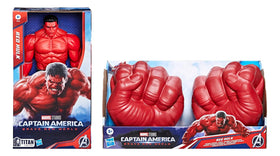 Marvel Pack Red Hulk Titan Hero and Gamma Super Fists Hasbro