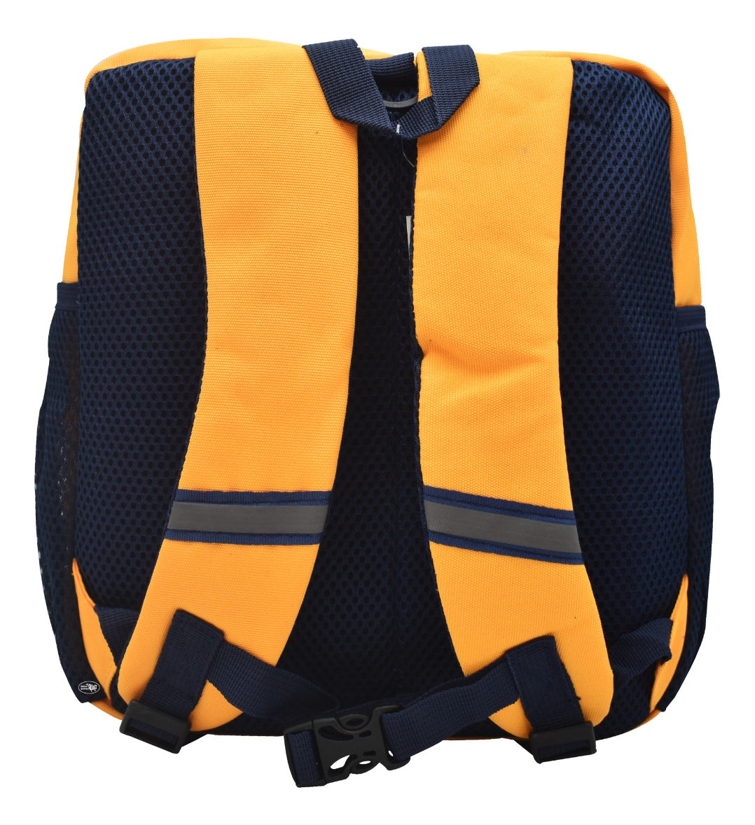 Mochila Lluvia Robot Naranja Mini Backpack Azul Estampado 8L Para Niños