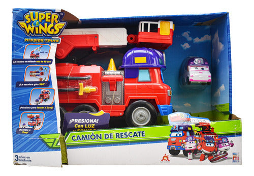 Super Wings Camion De Rescate Rojo 28cm Fotorama Cd