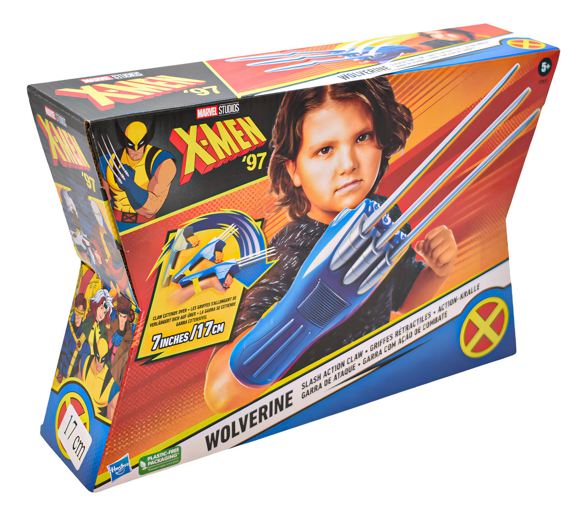Marvel X Men 97 Wolverine Garra De Ataque 17cm Hasbro Da Color Azul