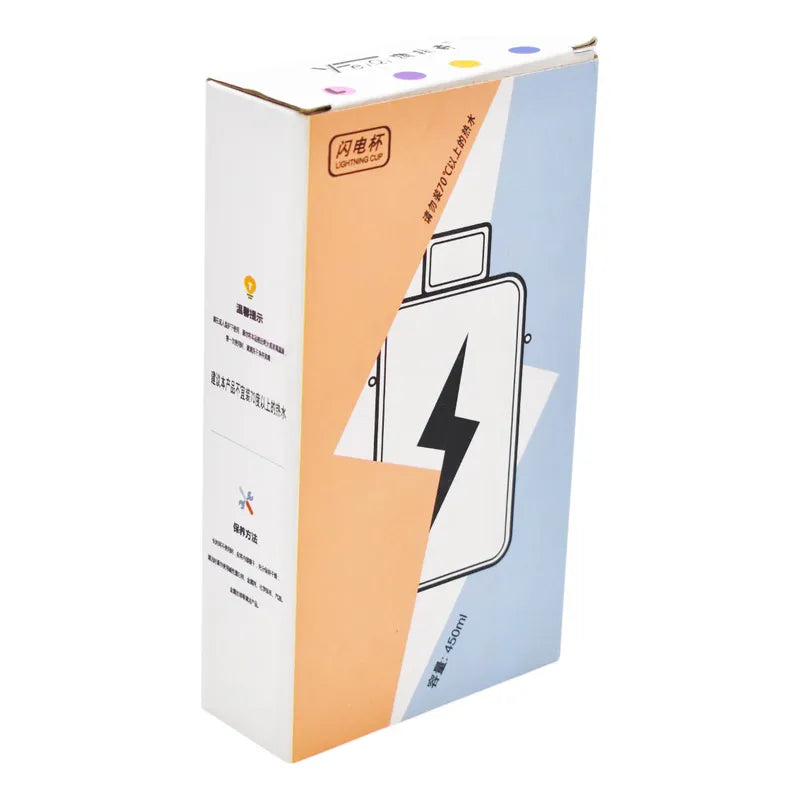 Botella Rectangular Con Rayo  450ml Yeiqi Sm22hat231
