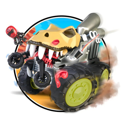 Swap Riders Tuning The Beast Krono Rex Vehiculo 35cm Famosa Color Gris