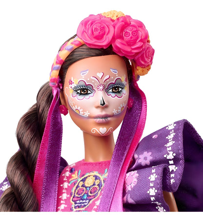 Mattel Muñeca Barbie Dia De Muertos 2022 Vestido Tradicional