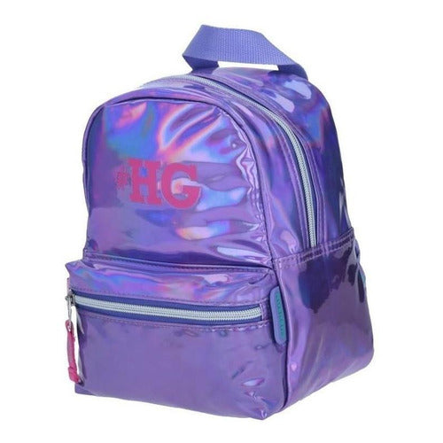 Mochila Mini Backpack Happy Girl Hg Tornasol Violeta Chenson