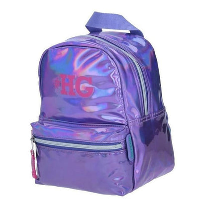 Mochila Mini Backpack Happy Girl Hg Tornasol Violeta Chenson
