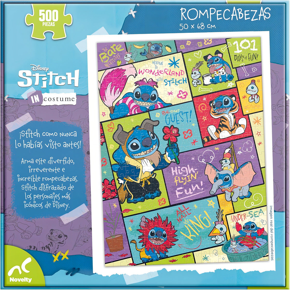 Rompecabezas Novelty 500 Piezas Stitch Disfrazado