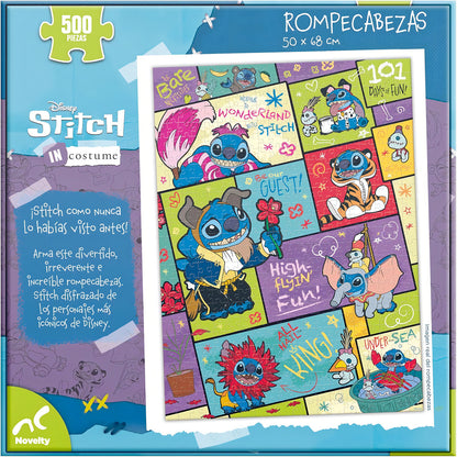 Rompecabezas Novelty 500 Piezas Stitch Disfrazado