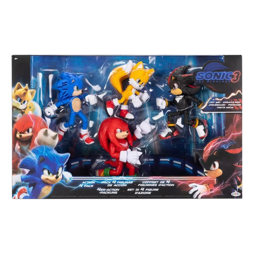 Figuras De Acción Sonic 3 Shadow Knuckles Tails Con Luz