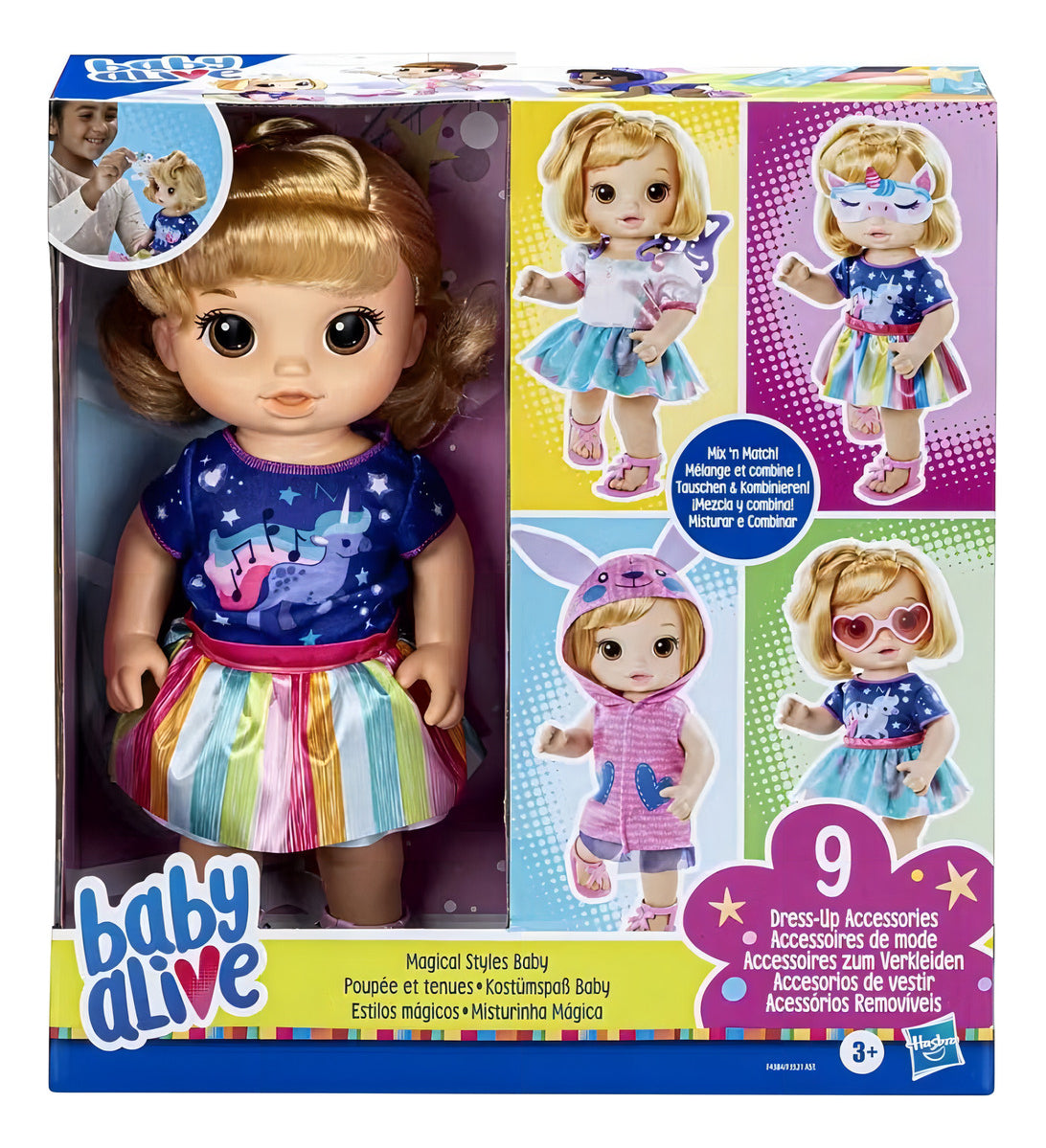 Baby Alive Estilos Magicos Muñeca Rubia 32cm Hasbro