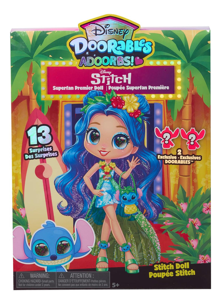 Disney Doorables Adoorbs - Stitch - Muñeca Con 13 Sorpresas