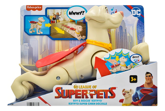 League Of Super Pets Rescue Krypto Con Sonido Fisher Price