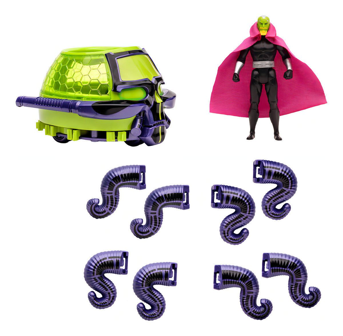 Mcfarlane Super Powers Brainiac With Skull Ship Gold Label
