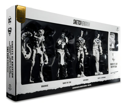 Pack x4 Figuras de Acción 7" Superman Series Gold Label Mcfarlane