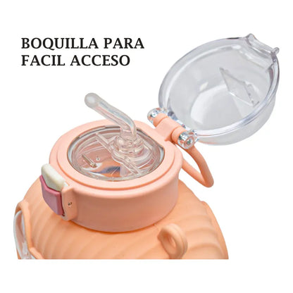 Botella Con Cara De Osito Con Asa 850ml Sm24coh238