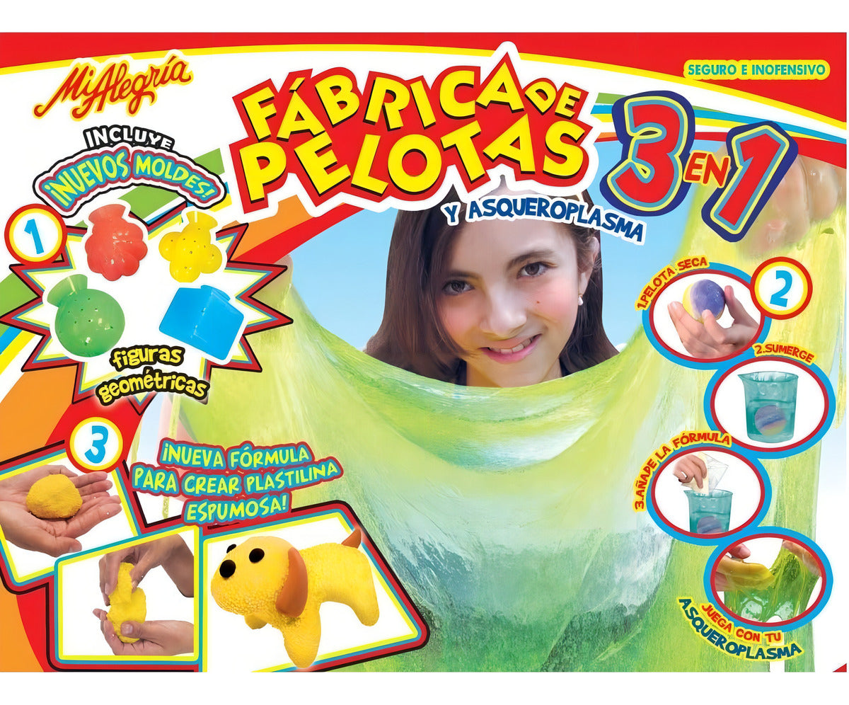 Fábrica De Pelotas 3 En 1 Mi Alegría Mezcla, Crea Y Juega