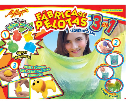 Fábrica De Pelotas 3 En 1 Mi Alegría Mezcla, Crea Y Juega