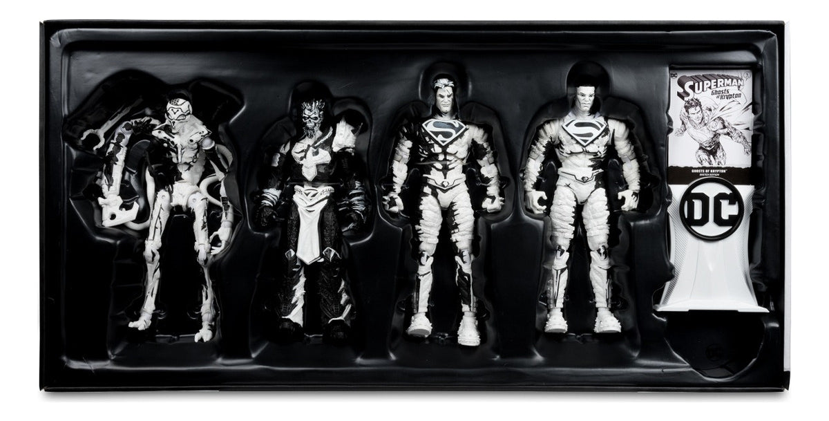 Pack x4 Figuras de Acción 7" Superman Series Gold Label Mcfarlane