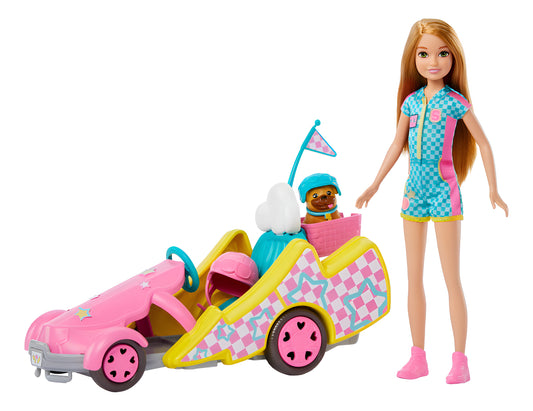 Barbie Vehículo Para Muñecas Stacie Al Rescate Go-kart Color Multicolor