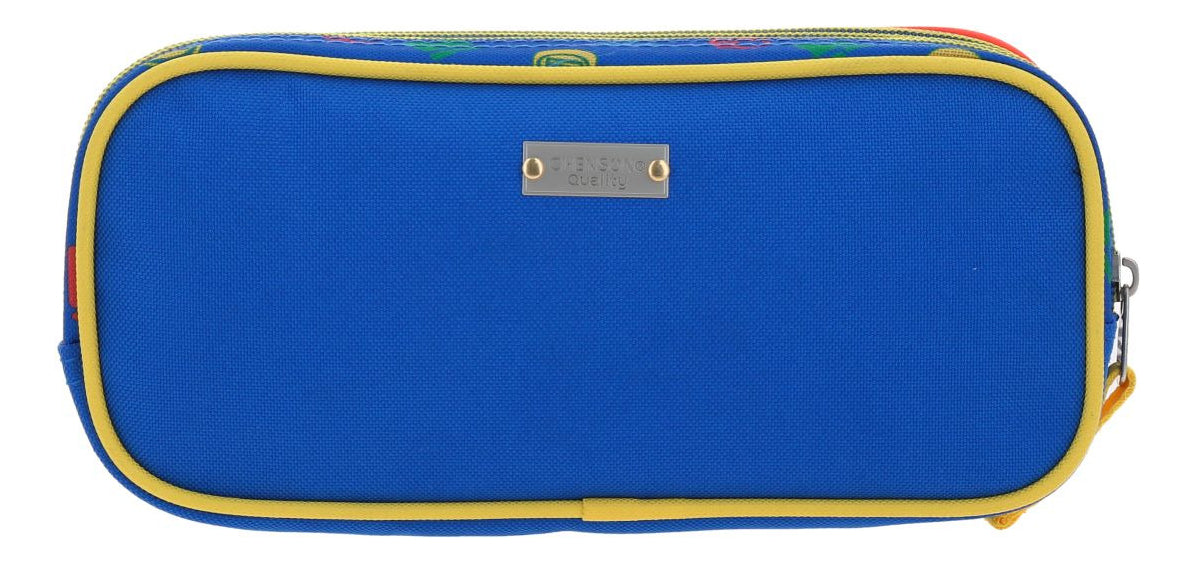 Lapicera Escolar Chenson Super Mario Bros Aury Color Azul Lisa