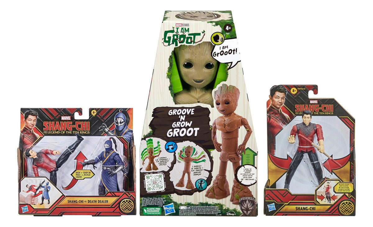 Marvel Pack Surtido 3 Figuras Shang Chi Y Goot Hasbro