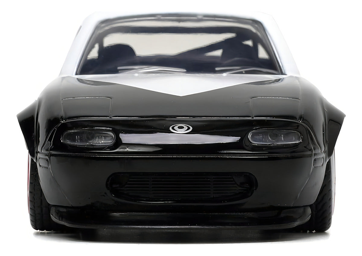 Jada Mazda Miata 1990 Marvel Ghost Spider Miniatura 1:32 Negro/Blanco