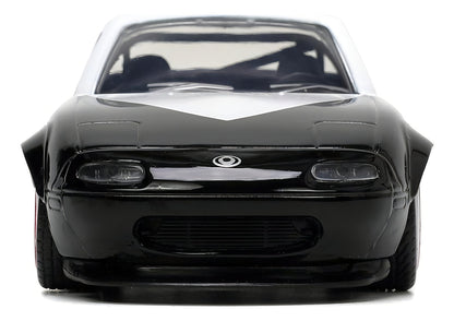 Jada Mazda Miata 1990 Marvel Ghost Spider Miniatura 1:32 Negro/Blanco