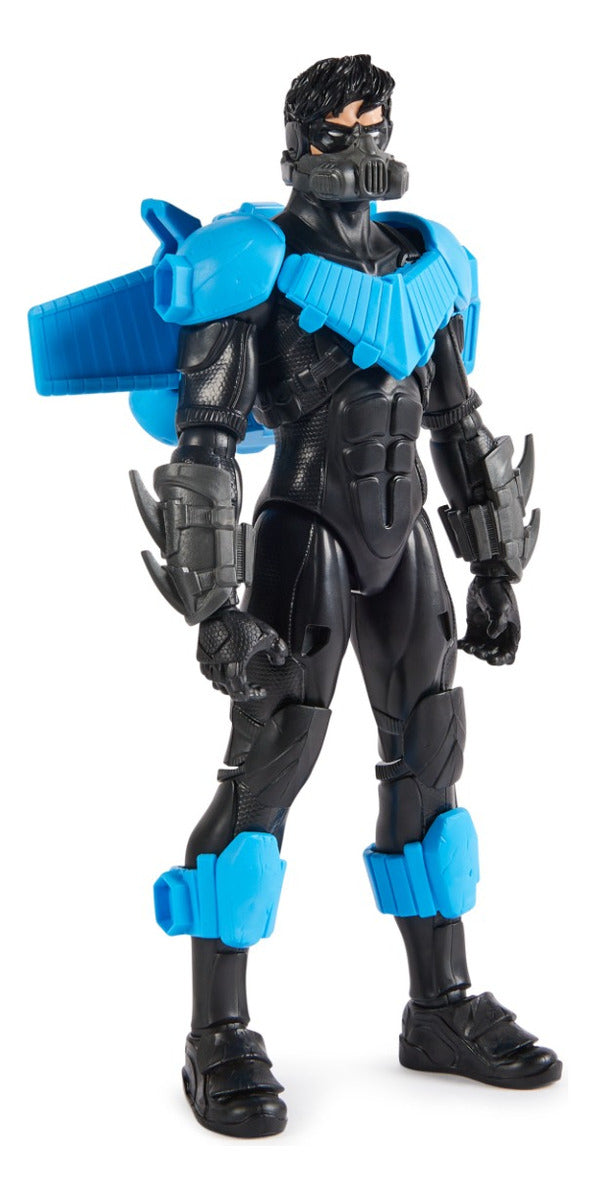 Figura Nightwing 30 cm 15 accesorios, 17 puntos articulación