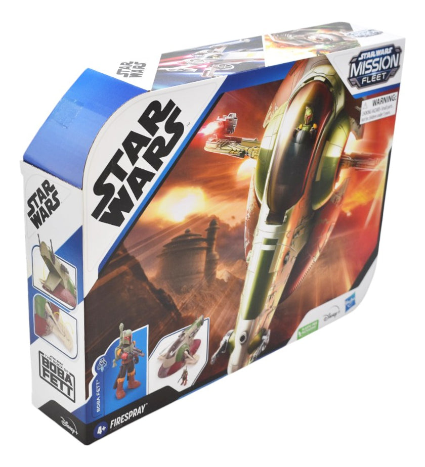 Star Wars Pack 4 Figuras Y Nave Firespray Hasbro