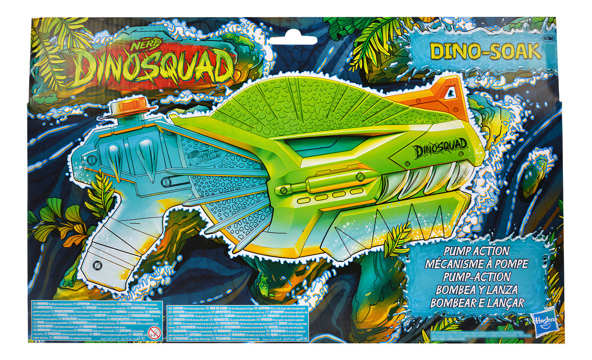 Nerf Super Soaker Dinosquad Dino-soak Lanzador Agua Hasbro Color Verde