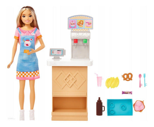 Muñeca Barbie Skipper First Job Barra De Snacks Mattel