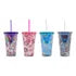 Vaso Plastico Postres Tapa Y Popote Pack 4 Piezas Sm22hat312