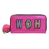 Cartera De Mano Unicronio How Rosa Con Detalle Rosa Chicle Estampado