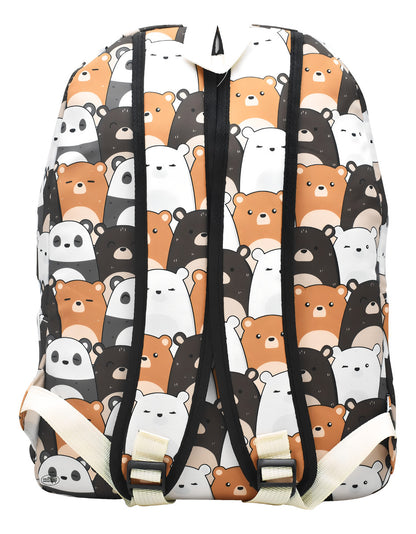 Mochila Escolar Lluvia Con Lapicera Multicolor Estampada 40cm