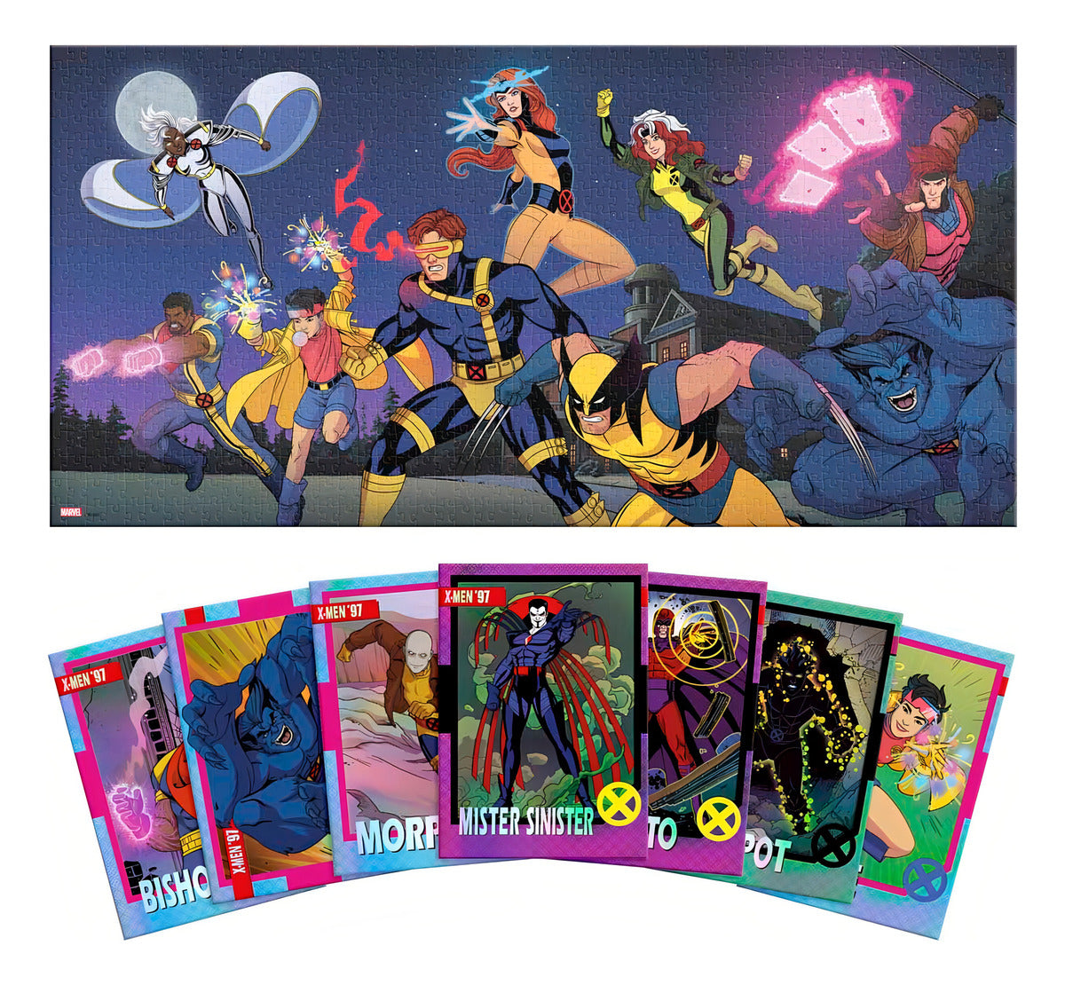 Rompecabezas Marvel X-men 1000 Piezas + Tarjetas Exclusivas
